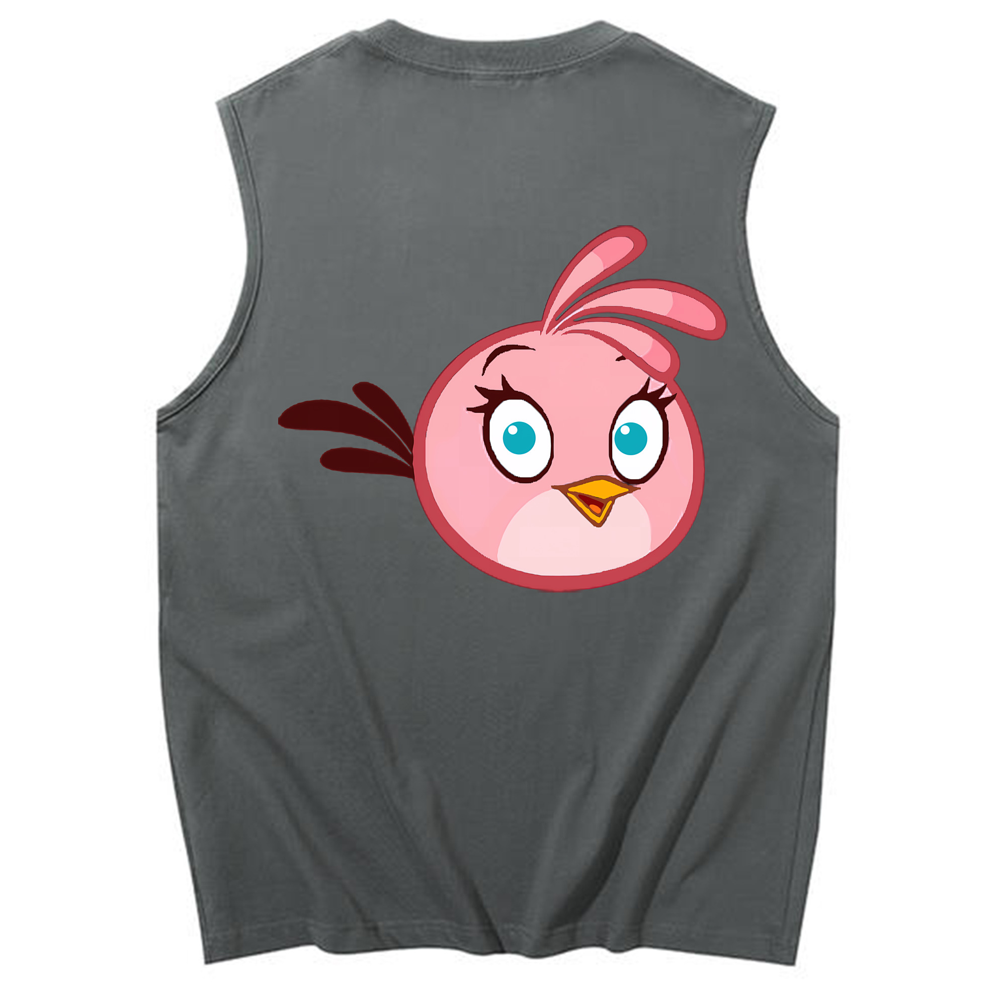 （画像用） Angry Birds アングリーバード コットン100％タンクトップ（背面プリント）